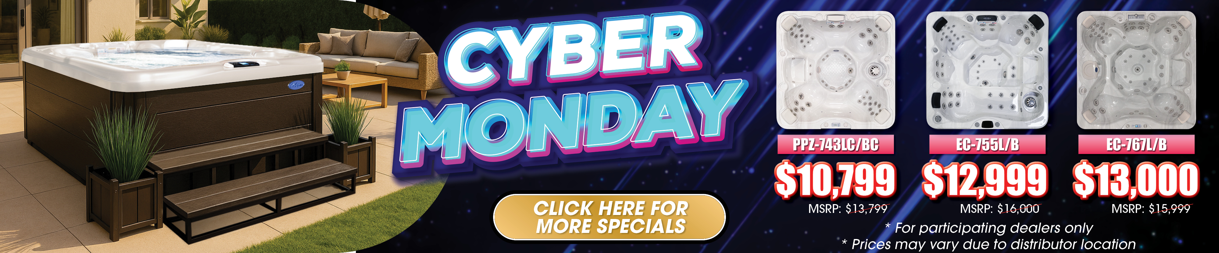 Calspas hot tub being used in a family setting - Dallas